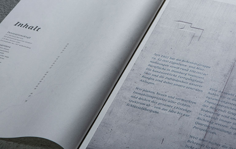 #Behrendt #Referenzbroschuere #Artdirektion #Fotografie #Markenrelaunch #Vorwort